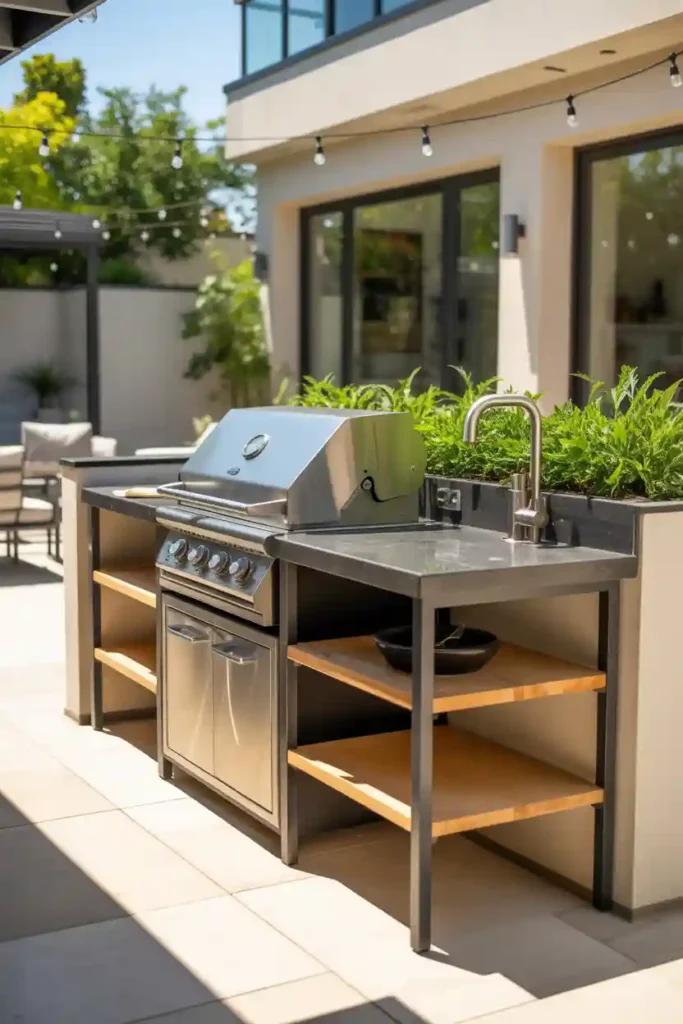 Compact Outdoor Kitchen for Small Spaces