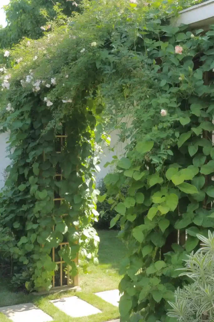 Create a Green Wall with Climbing Plants