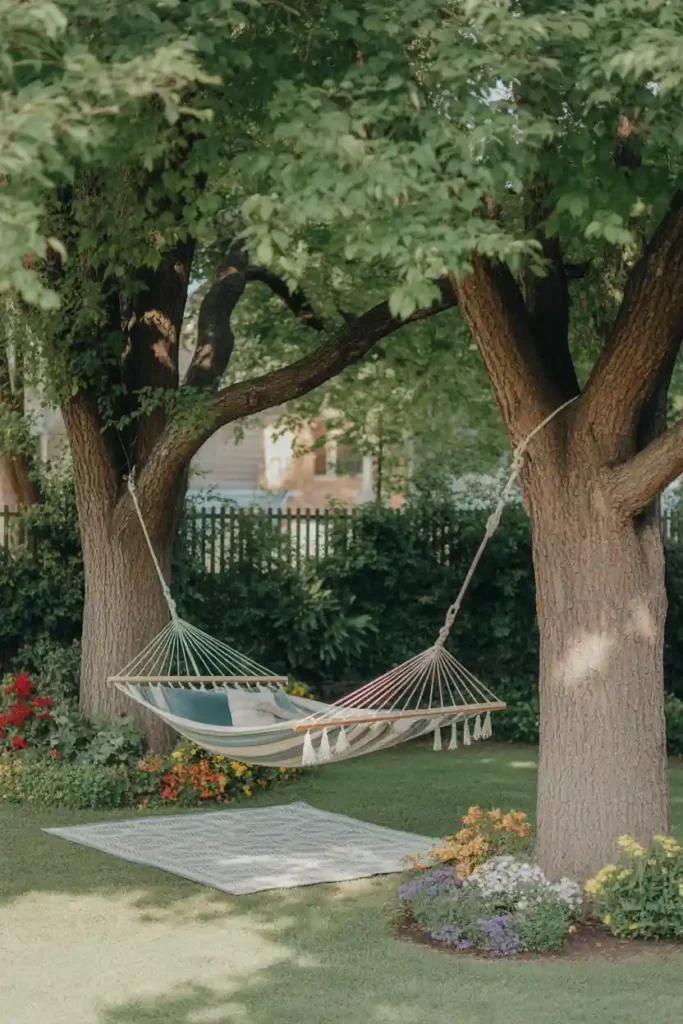 Hammock Between Two Mature Trees