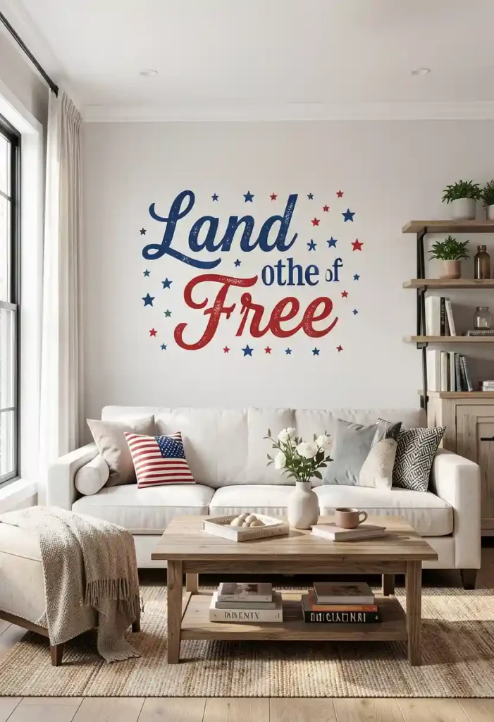 Land of the Free” Quote Decal