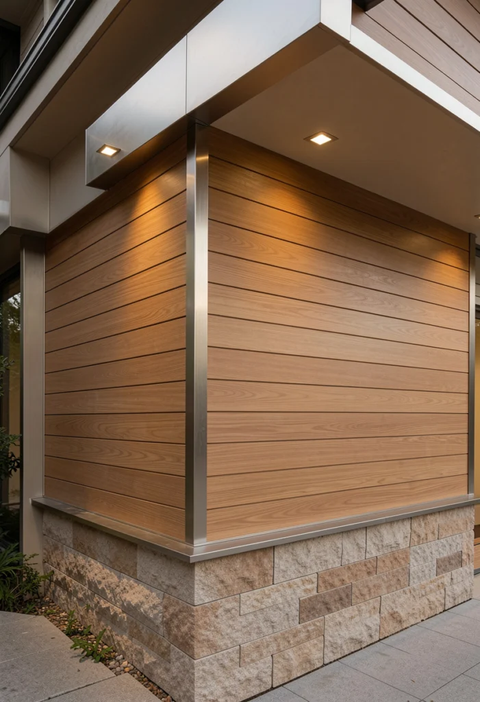 . Mixed Luxury Materials for Depth