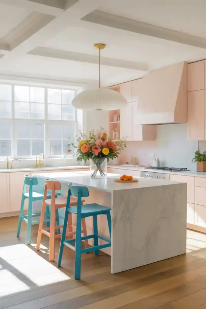 Use Colorful Bar Stools