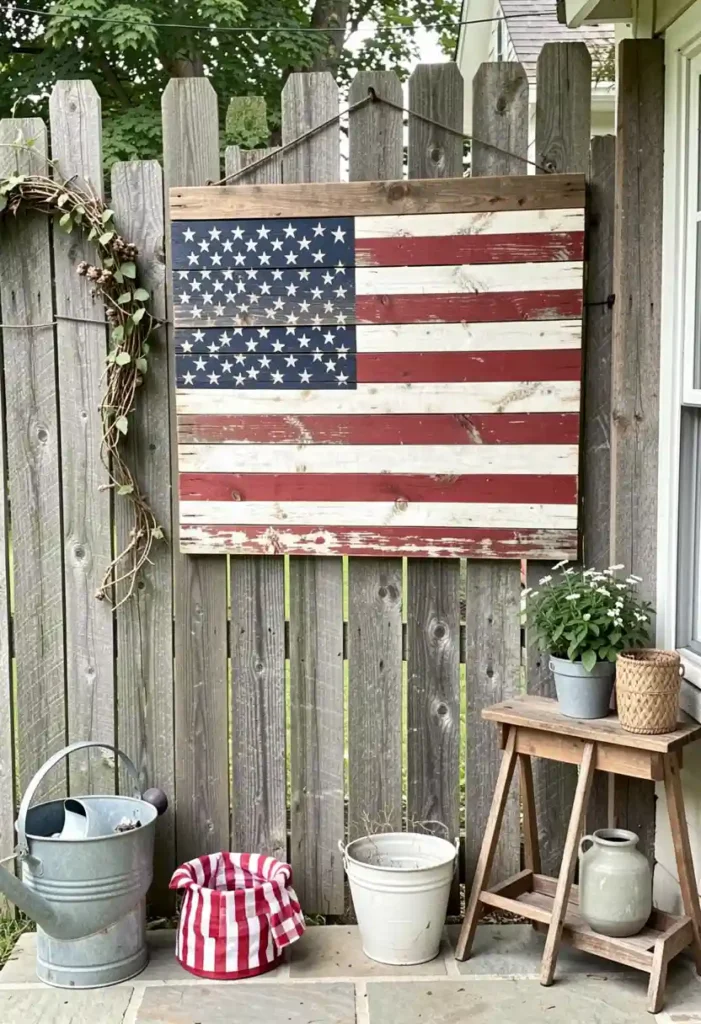  Wooden American Flag Wall Decor