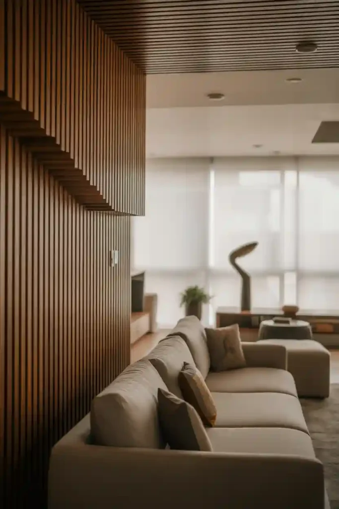 Accent Wall with Modern Texture