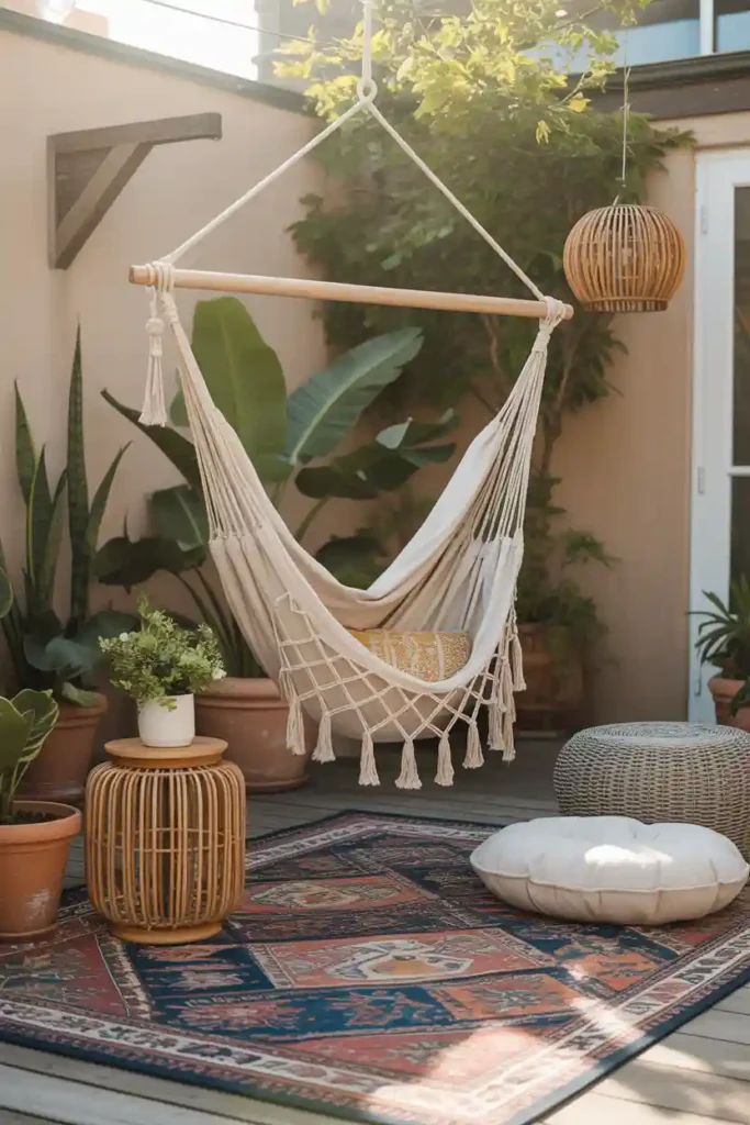 Boho Hammock Lounge Corner