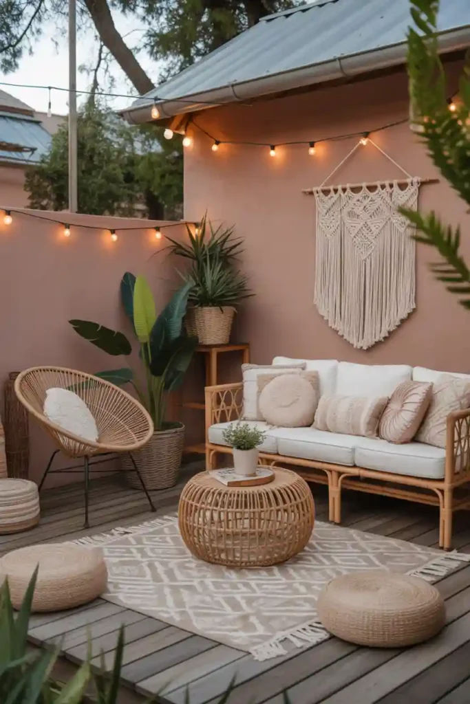Boho-Inspired Patio Lounge