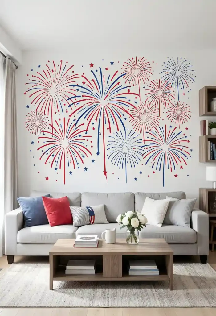 Fireworks Burst Wall Decal