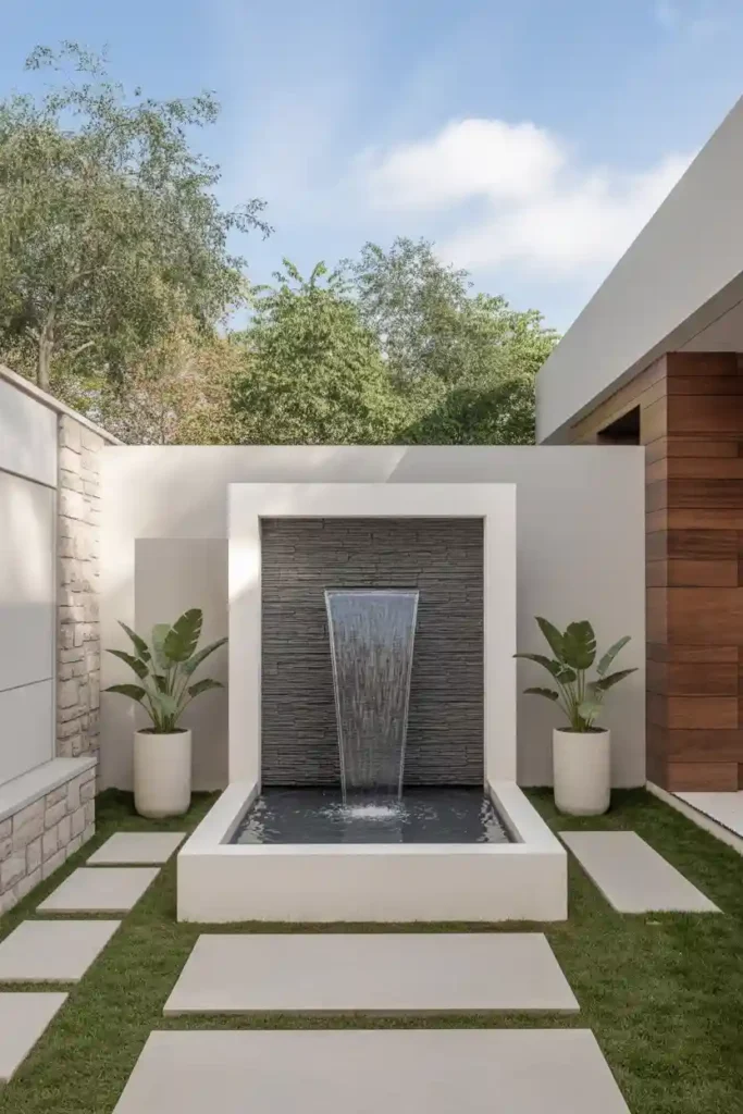 Incorporate a Modern Water Feature