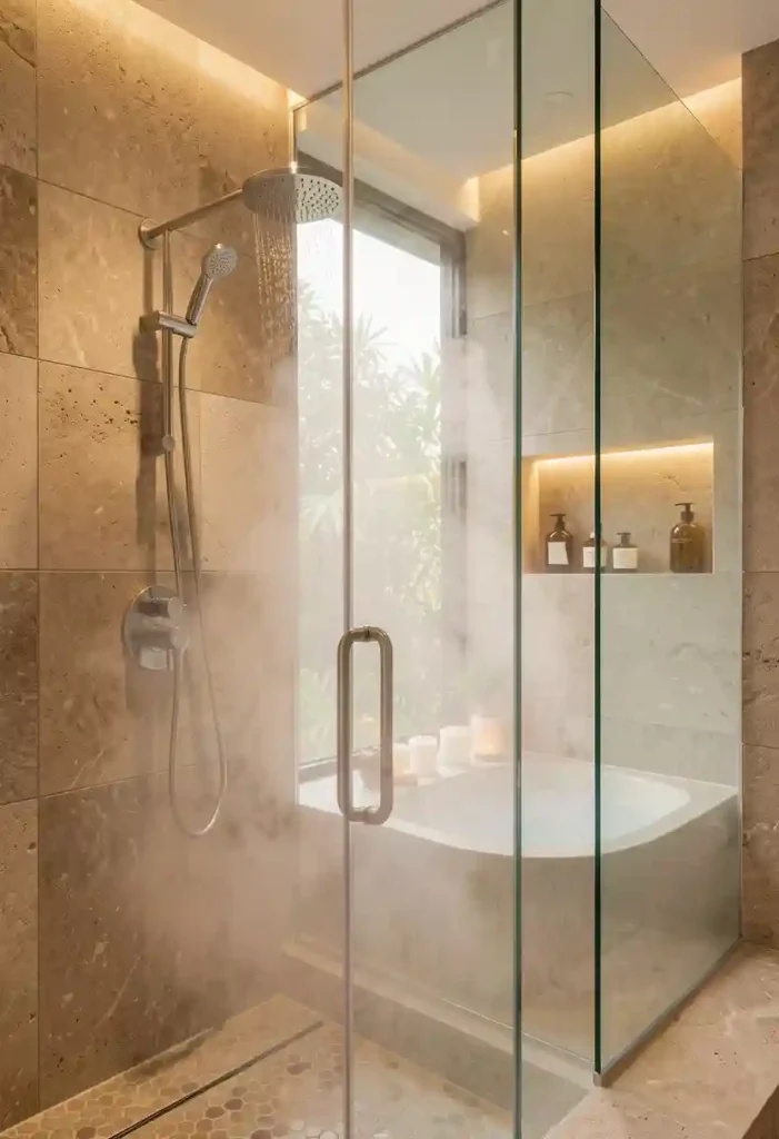 Install a Rainfall Showerhead
