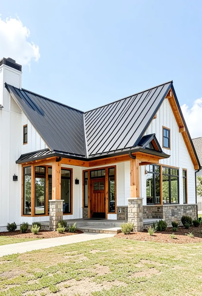 Metal Roof Modern Farmhouse