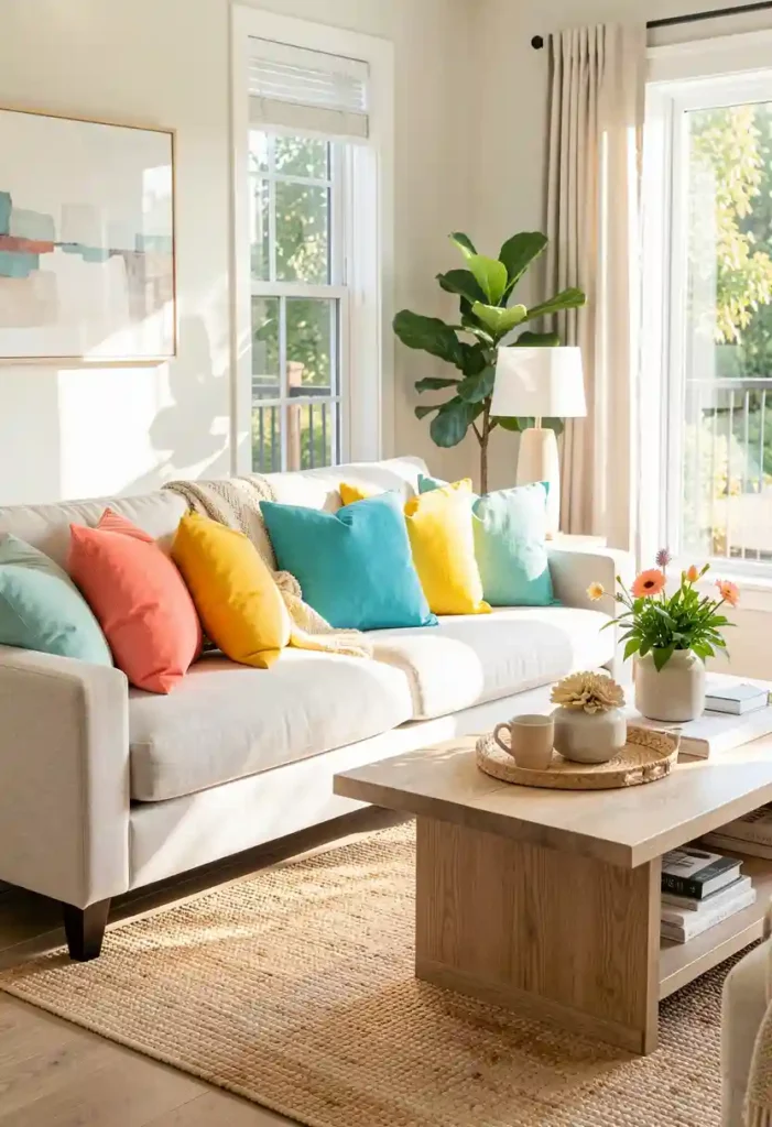 Refresh Your Throw Pillows with Summer Colors