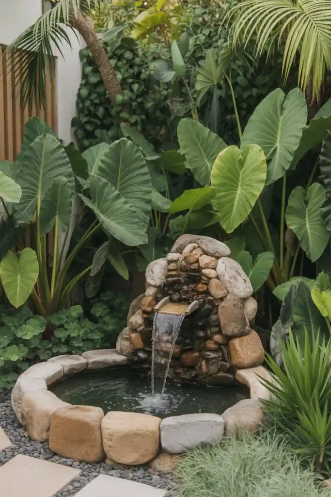 Tropical Water Feature Retreat