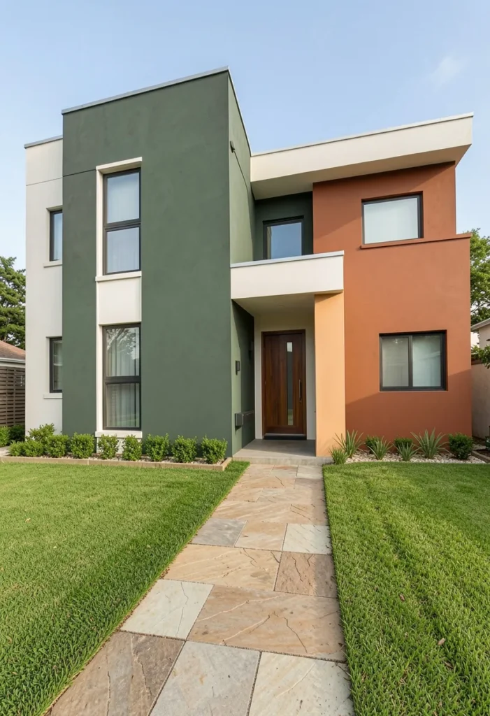 Two-Tone Exterior Wall Design