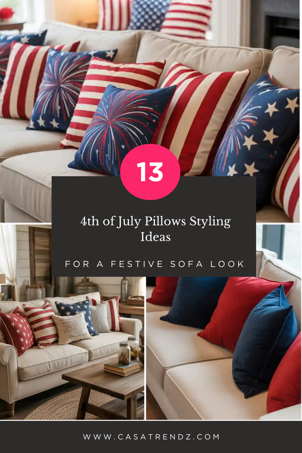 _4th of July Pillows Styling Ideas