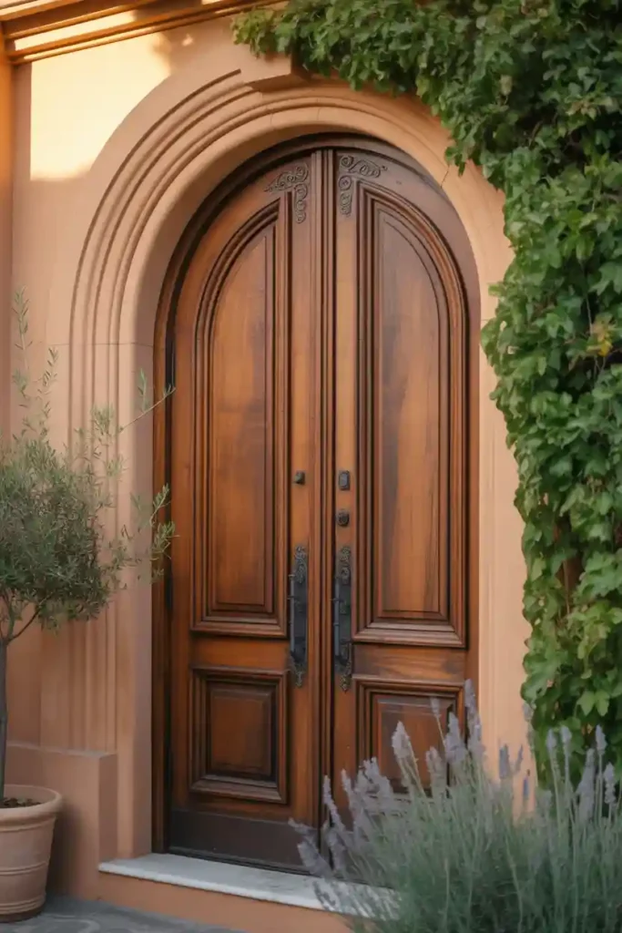 Arched Double Entry Doors
