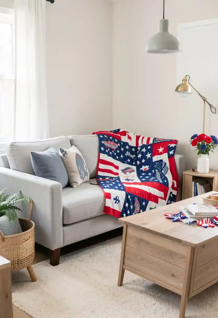  Cozy Patriotic Throw Blanket