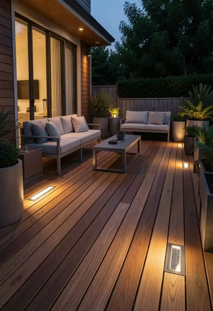 Minimalist Solar Deck Lights