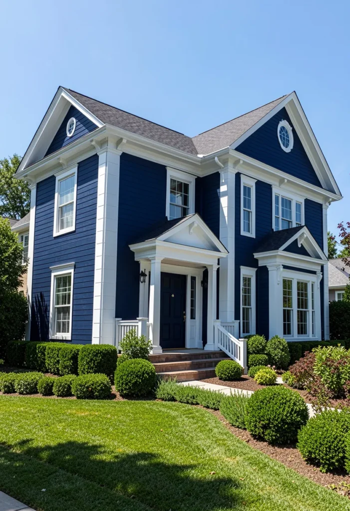 Navy Blue Statement Exterior