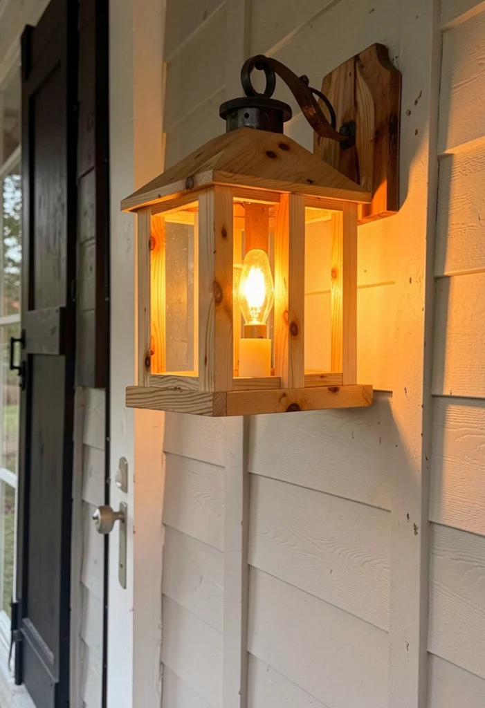 Rustic Wooden Lantern Fixtures