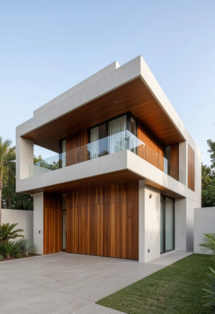 Sleek Flat Roof with Hidden Details