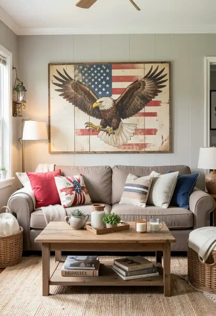 Vintage Americana Eagle Decal