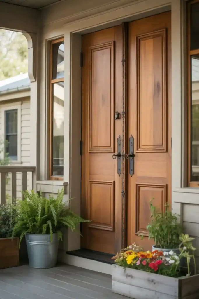 Farmhouse Style Double Doors