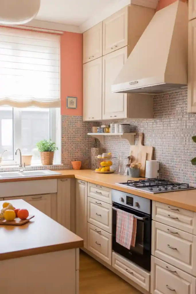 Install Colorful Backsplash Accents