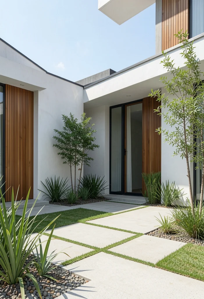 Minimalist Landscaping Integration