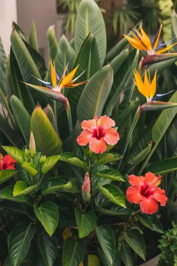 Tropical Flower Pops of Color