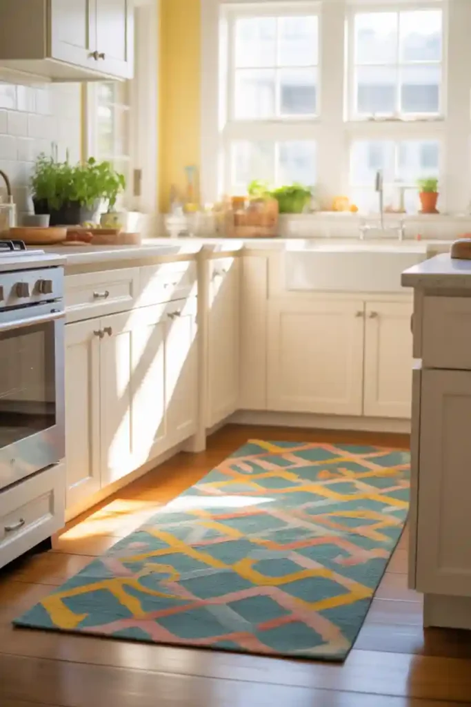 Add a Colorful Kitchen Rug