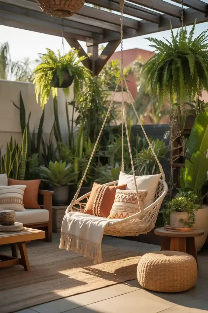 Add a Relaxing Hammock or Swing Chair