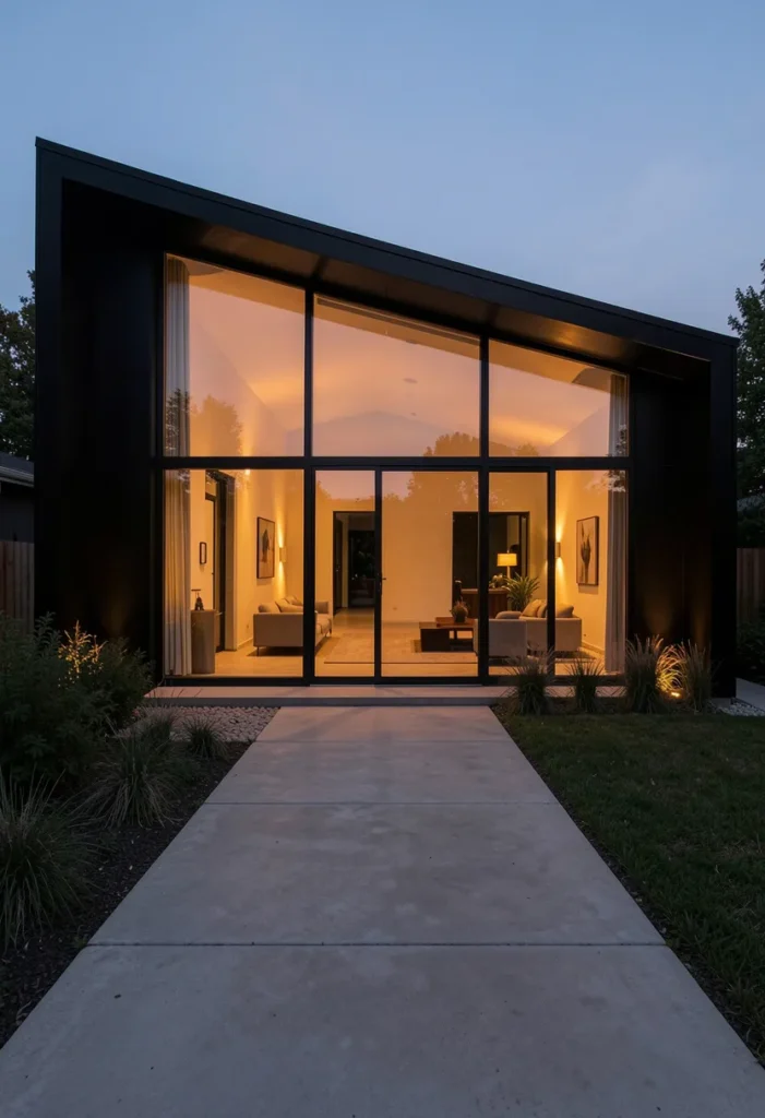 . All-Black Contemporary Exterior