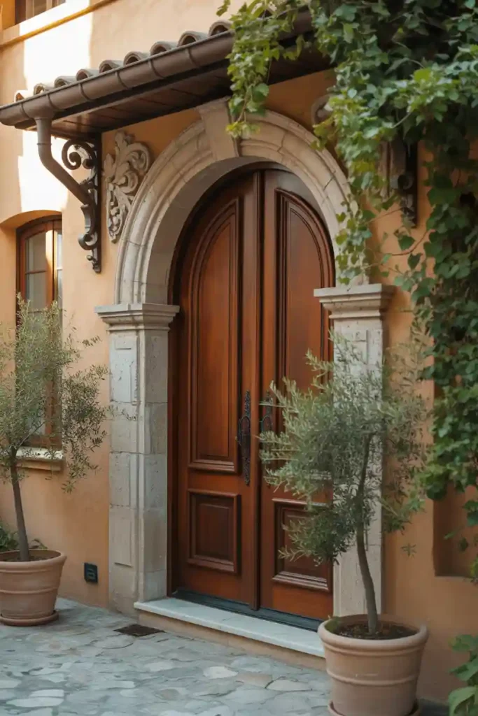 Arched Exterior Door