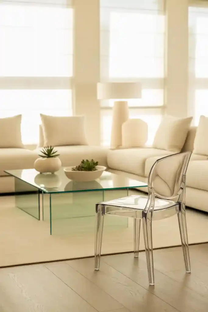 Incorporate Transparent Furniture