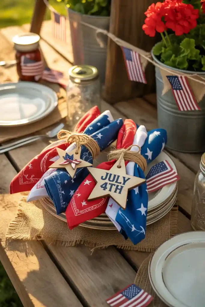 Patriotic Bandana Napkins