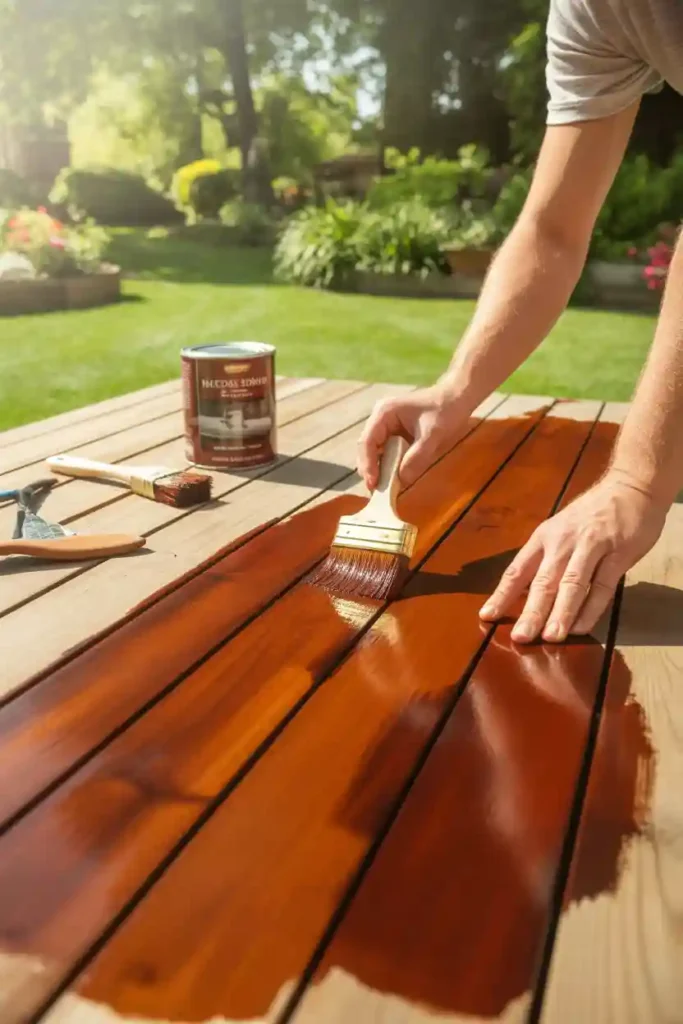 Re-Stain for a Fresh Look