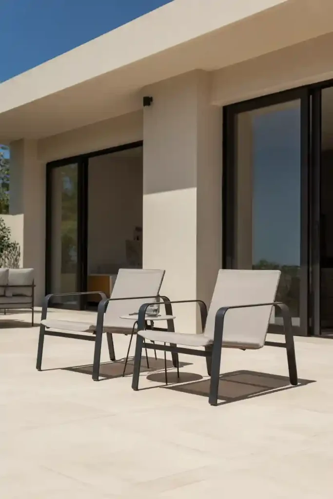 Sling Fabric Lounge Chairs