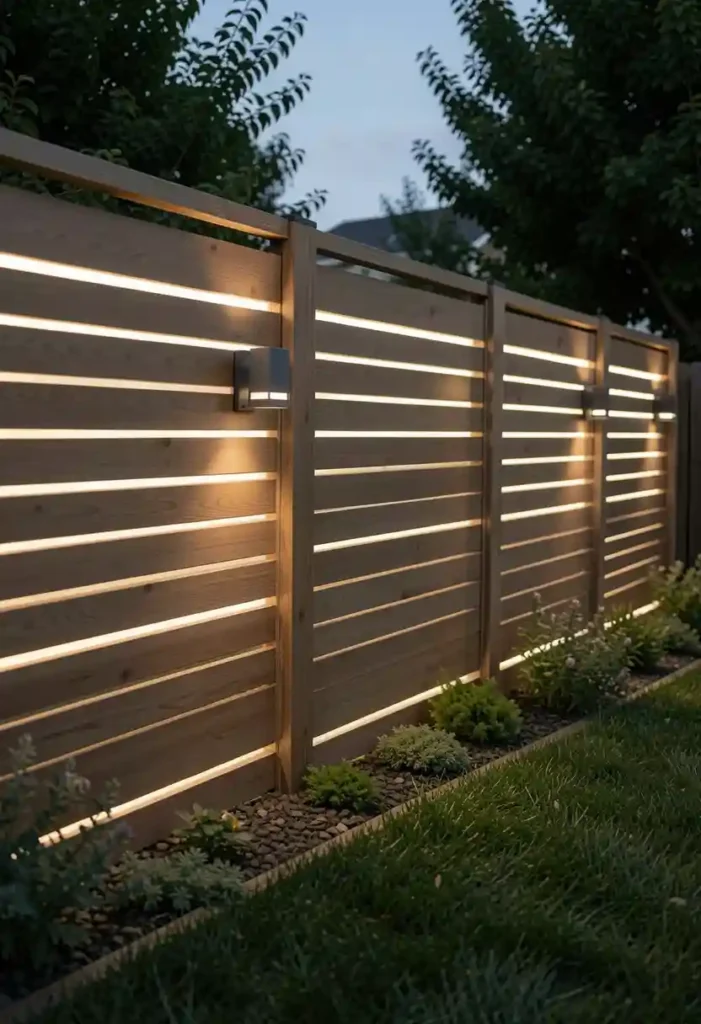 Solar Fence Lights for Subtle Illumination