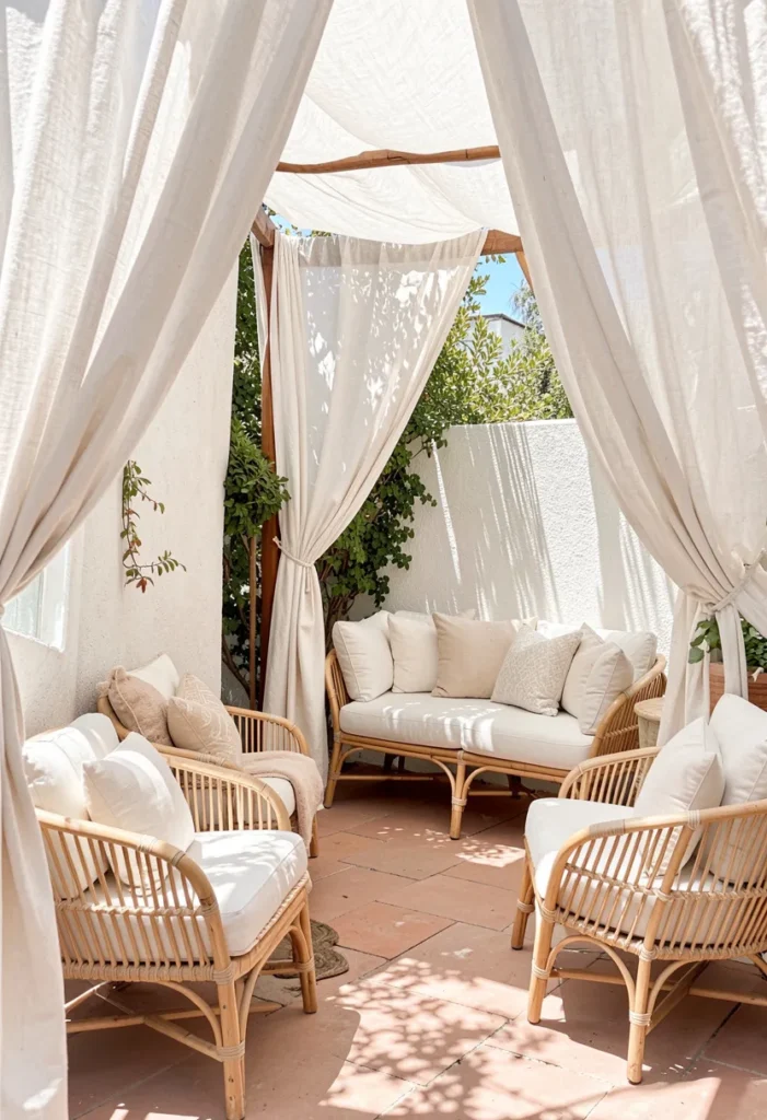 Use Outdoor Curtains