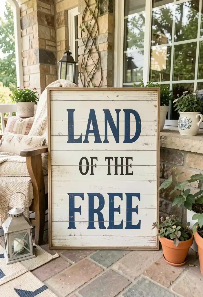 Vintage Americana Porch Signs