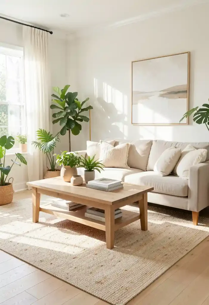 Add a Light-Colored Area Rug