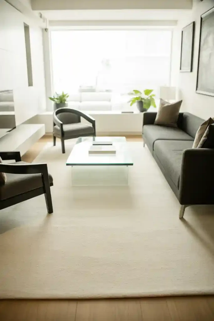 Add a Properly Sized Area Rug