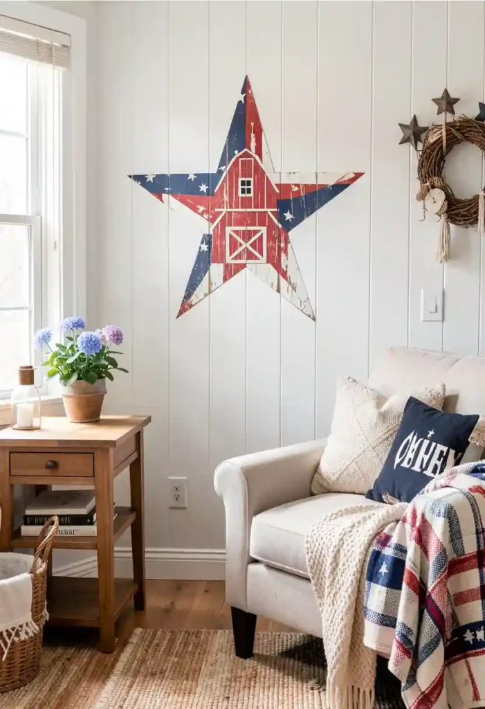 Americana Barn Star Wall Decal