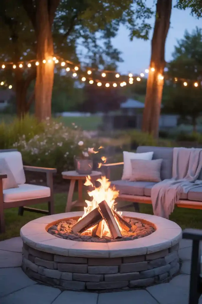 Fire Pit Glow Lighting