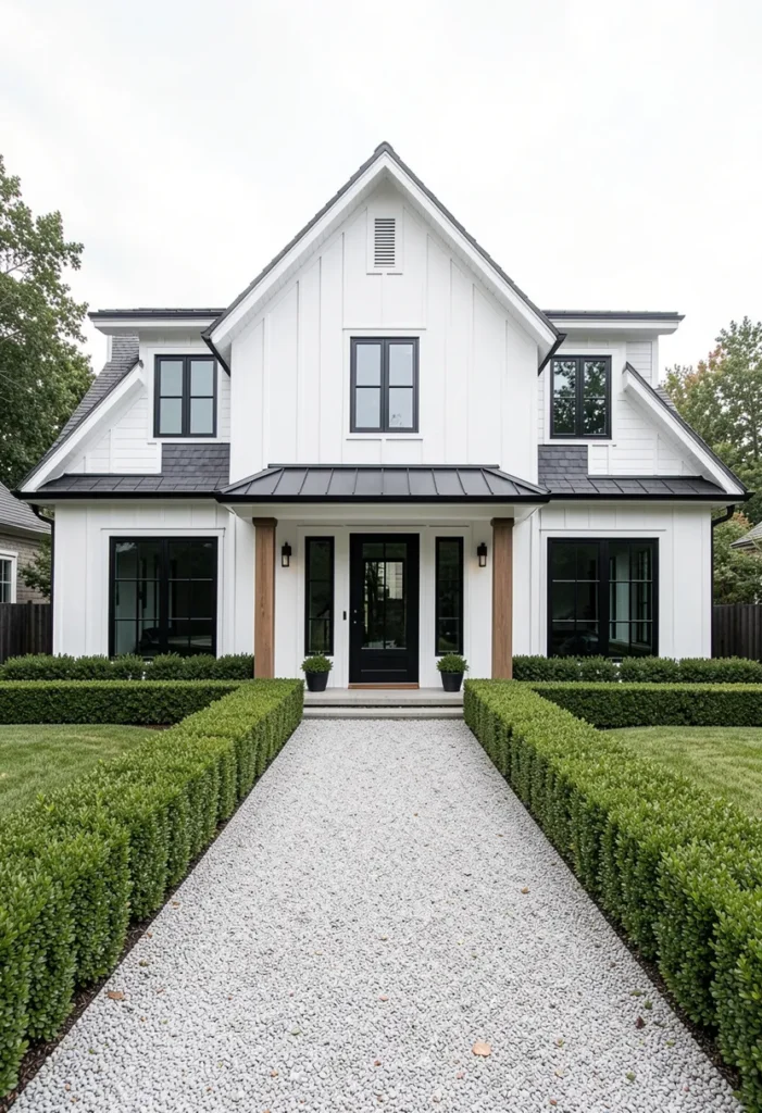Gable Roof Farmhouse Design