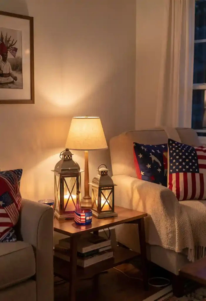 Patriotic Floating Shelves