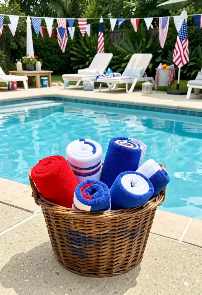 Patriotic Towel Display