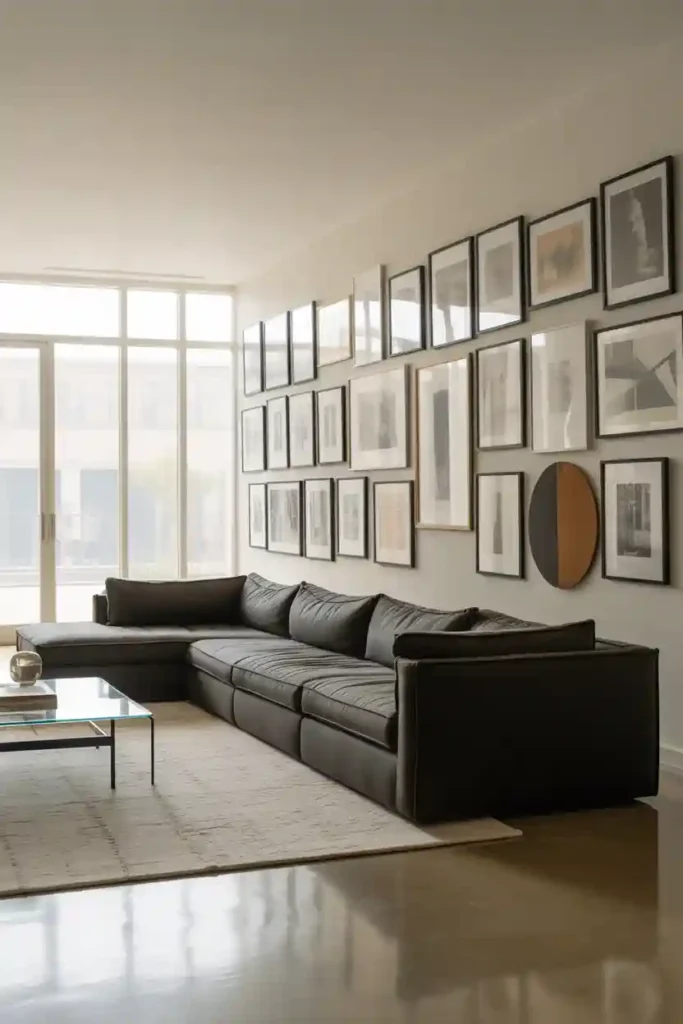  Create a Gallery Wall on the Long Side