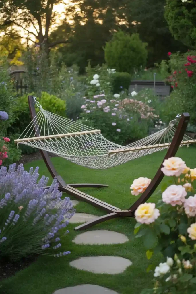 Hammock in a Flower Garden