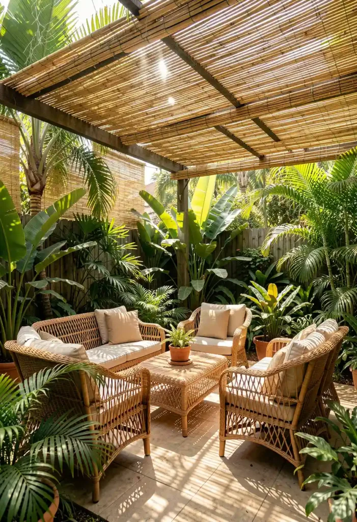 Install Bamboo or Reed Screens